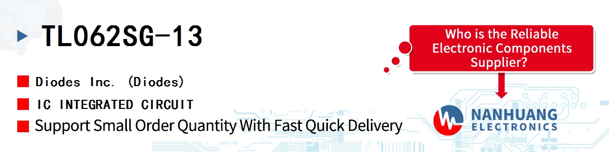 TL062SG-13 Diodes IC INTEGRATED CIRCUIT